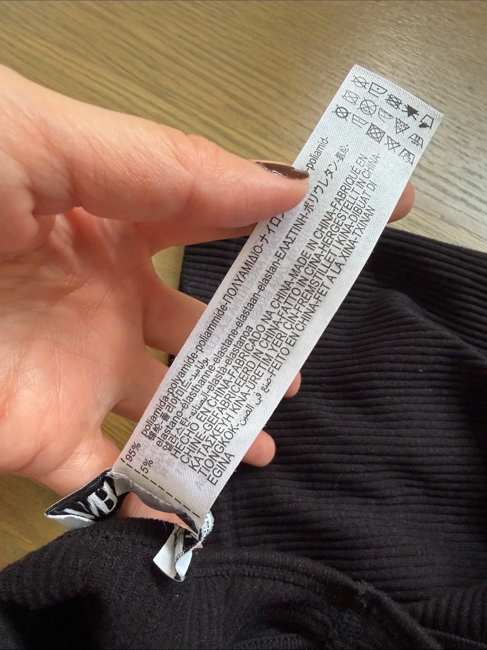 Zara Black Ribbed Racerback Crop Top - Picture 4 of 4